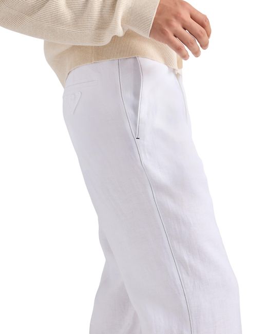 Prada White Linen Pants for men