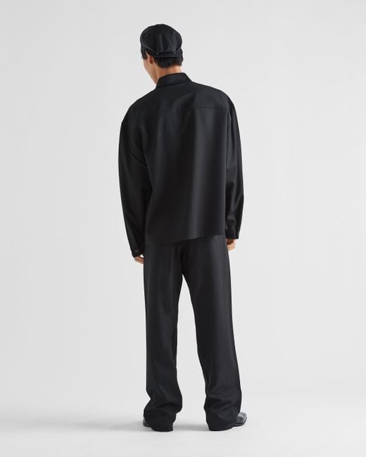 Prada Black Wool Shirt for men