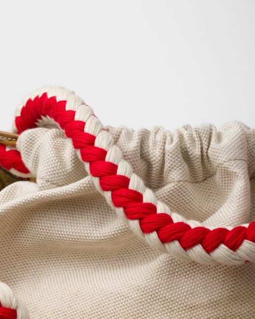 Prada White Small Crochet Bag