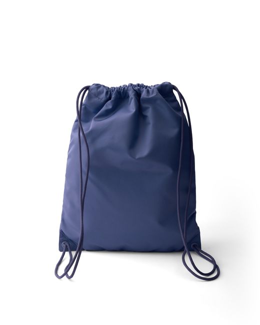 Prada Blue Re-Nylon Drawstring Backpack