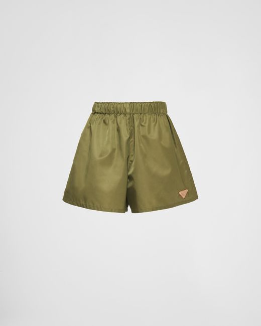 Prada Green Re-Nylon Shorts