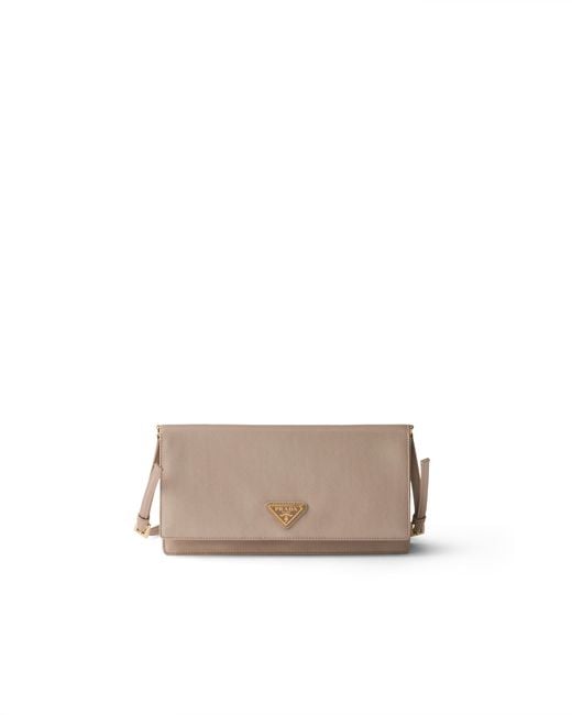 Prada White Satin Mini Shoulder Bag