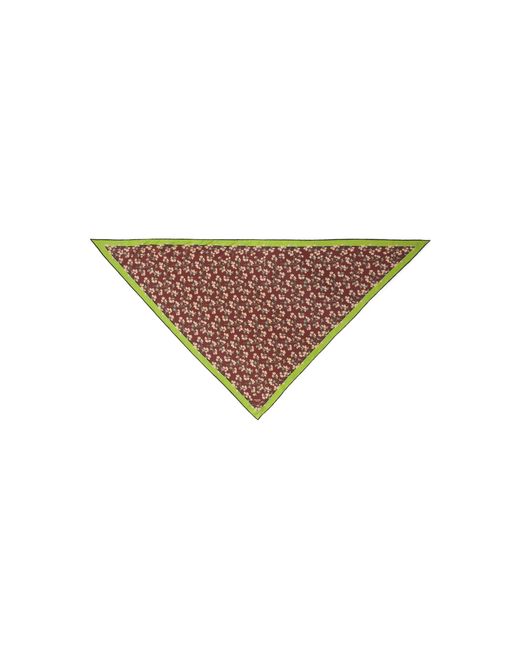 Prada White Printed Silk Twill Scarf
