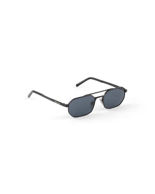 Prada Blue Sunglasses With Logo for men