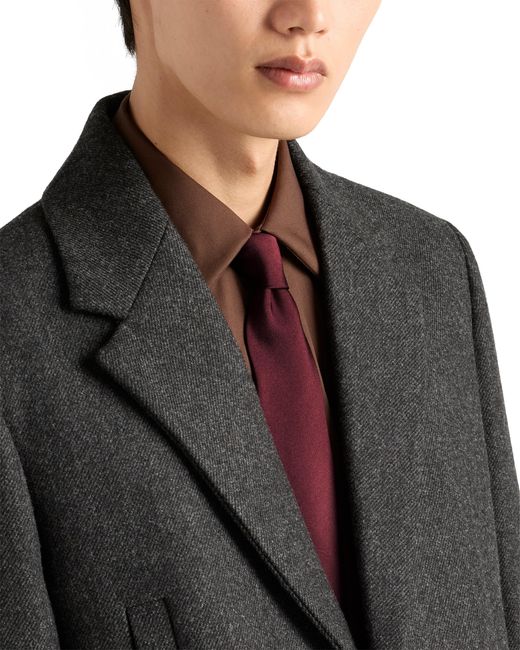 Prada Satinkrawatte, Herren, Größe in Purple für Herren