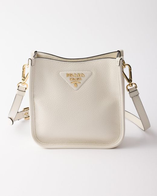 Prada Natural Mini Leather Shoulder Bag