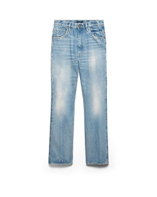 Prada Blue Washed Denim Jeans for men