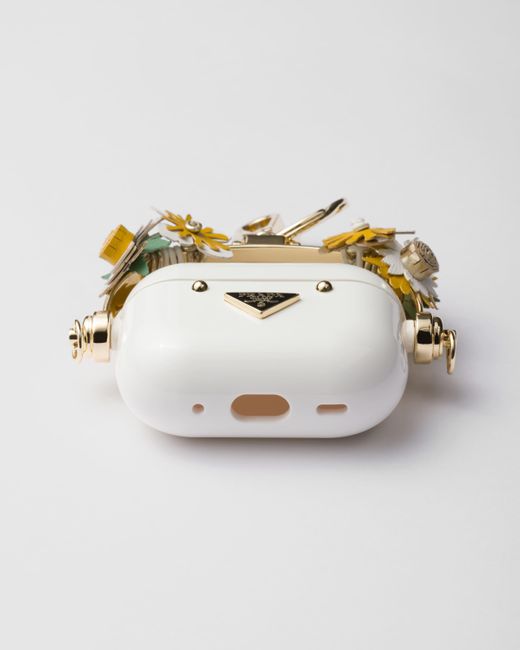 Prada Airpods Pro Case in White | Lyst UK