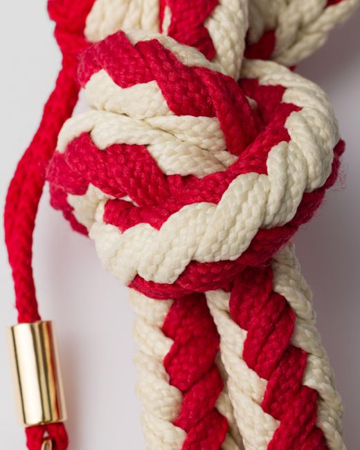 Prada White Cord Bag Pendant