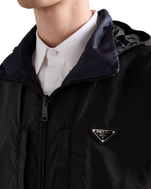 Prada Black Reversible Re-Nylon Jacket for men