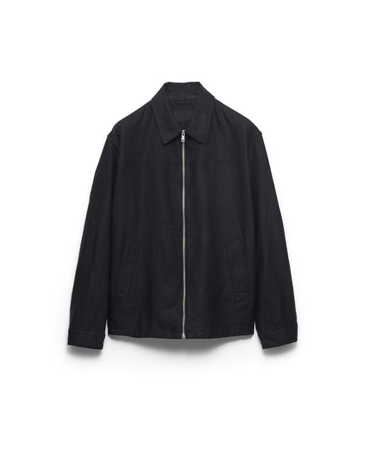 Prada Blue Linen Jacket for men