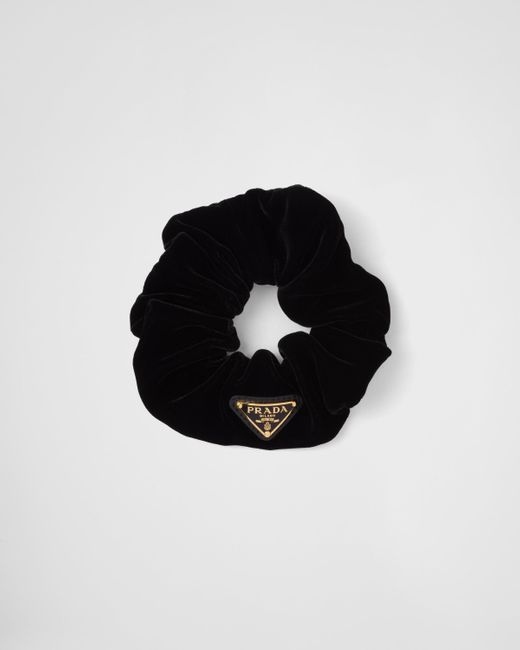Prada Black Velvet Scrunchie