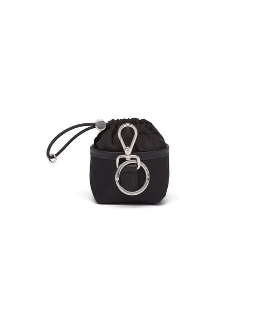 Prada Black Re-nylon Air Pods Pro Case for men