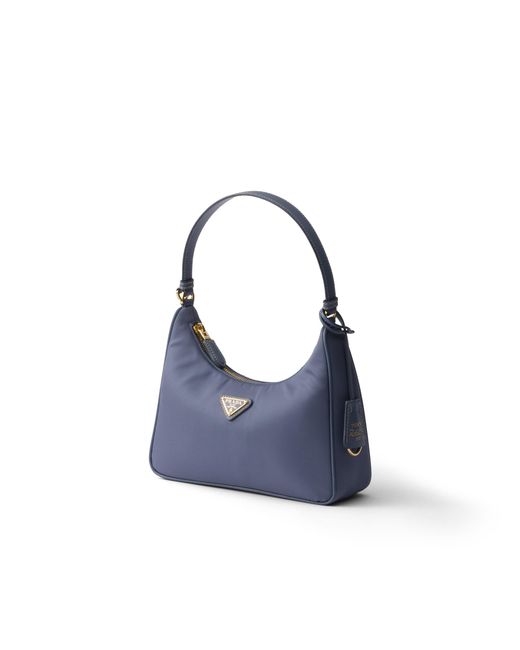 Prada Blue Re-Edition 2005 Re-Nylon And Saffiano Mini Bag