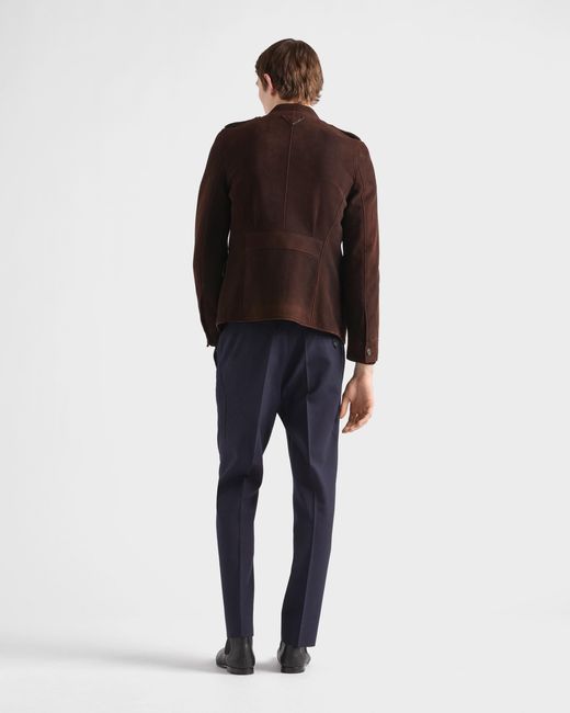 Prada Brown Suede Jacket for men