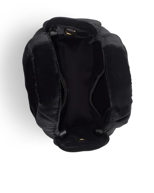 Prada Black Padded Velvet Mini Handbag