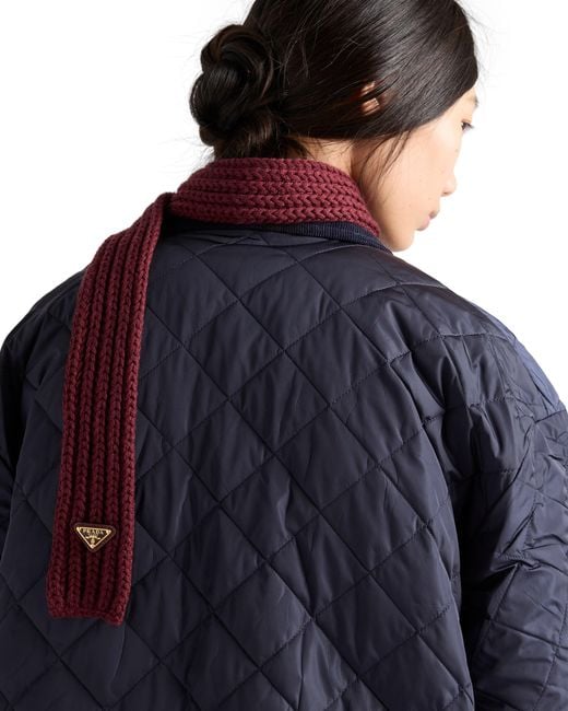 Prada Red Wool Scarf