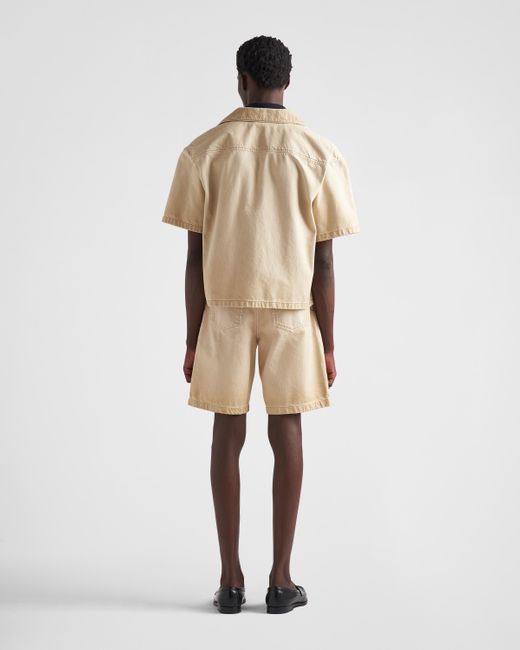 Prada Natural Short-Sleeved Shirt for men