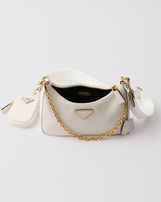 Prada Natural Re-Edition 2005 Leather Shoulder Bag