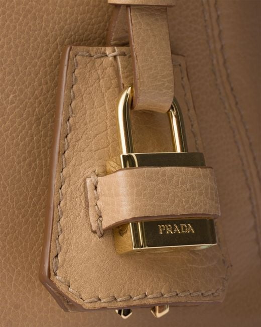 Prada White Ouvert Large Leather Tote Bag