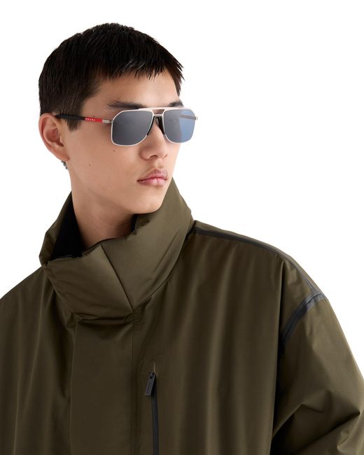 Prada Blue Linea Rossa Sunglasses for men