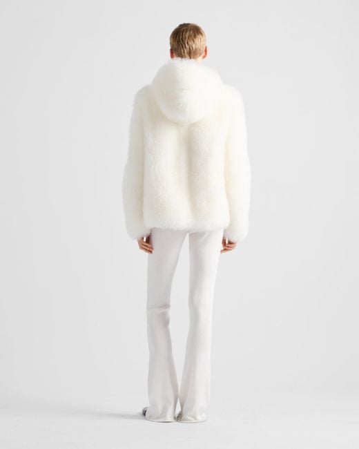 Prada White Cashmere Jacket