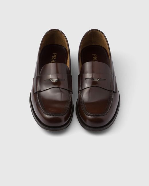 Prada Multicolor Brushed Leather Loafers for men