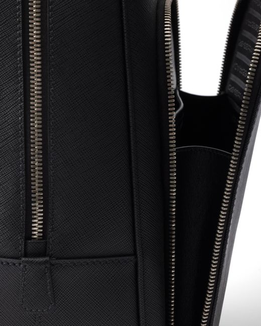 Prada Black Saffiano Backpack for men