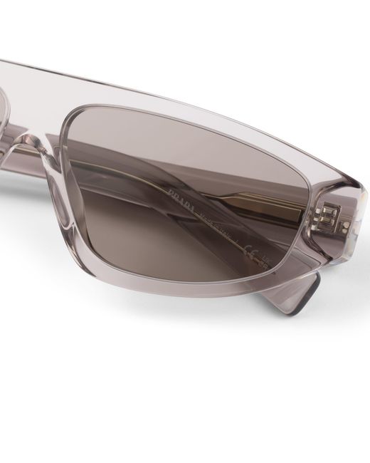 Prada Gray Eyewear Collection Sunglasses for men