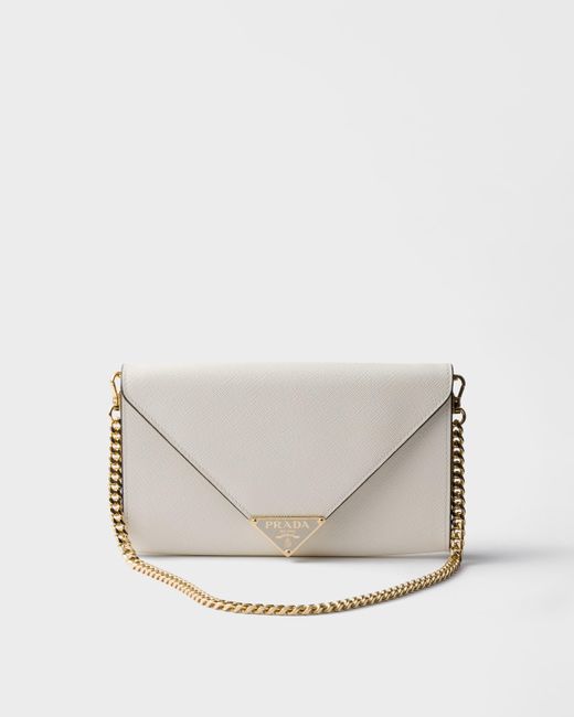 クラッチバッグ PRADA Clutches Women Leather White ホワイト クラッチバッグ PRADA Clutches Women Leather White ホワイト