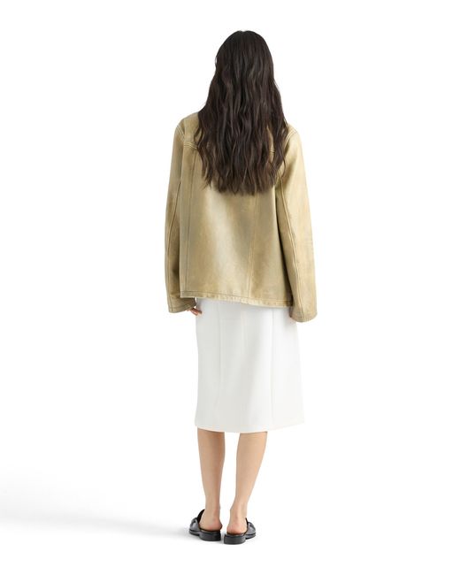 Prada Natural Nappa Leather Jacket