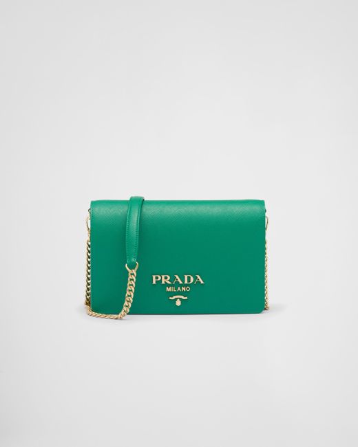 Prada Green Saffiano Leather Mini Bag
