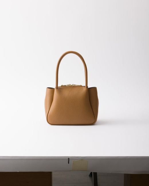 Prada White Liaison Mini Leather Handbag
