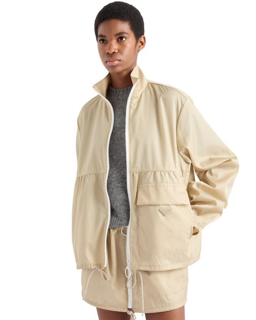 Prada Natural Re-Nylon Blouson Jacket