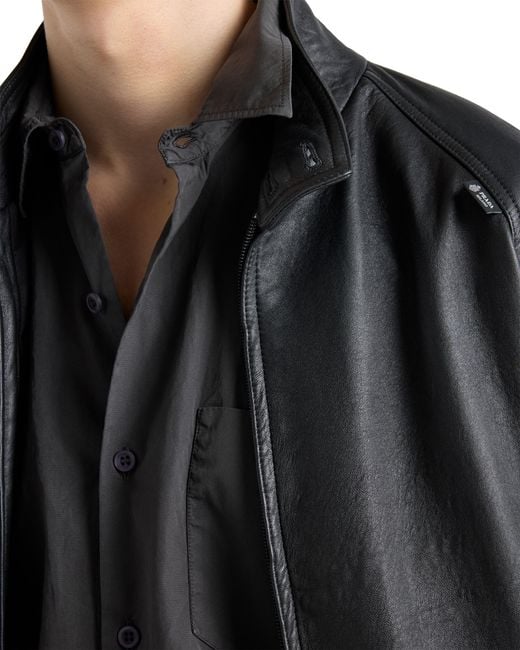 Prada Black Nappa Leather Jacket for men