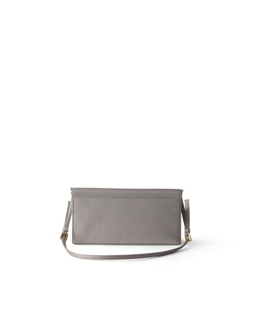Prada White Satin Mini Shoulder Bag