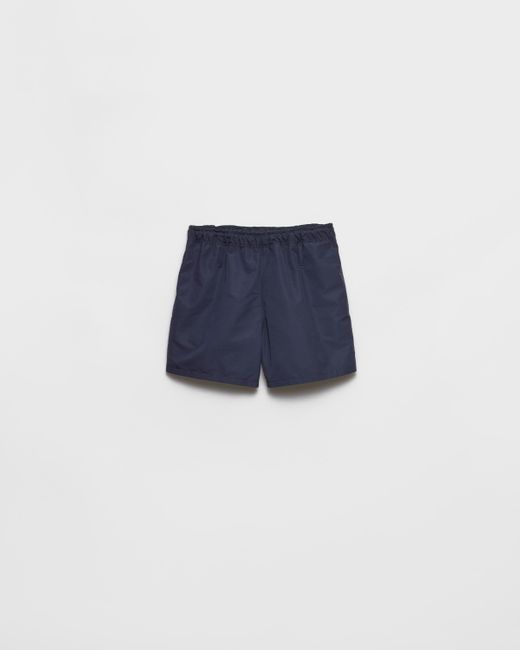 Prada Blue Technical Fabric Swim Trunks for men