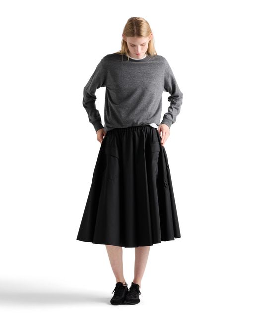 Prada Black Re-Nylon Circle Skirt