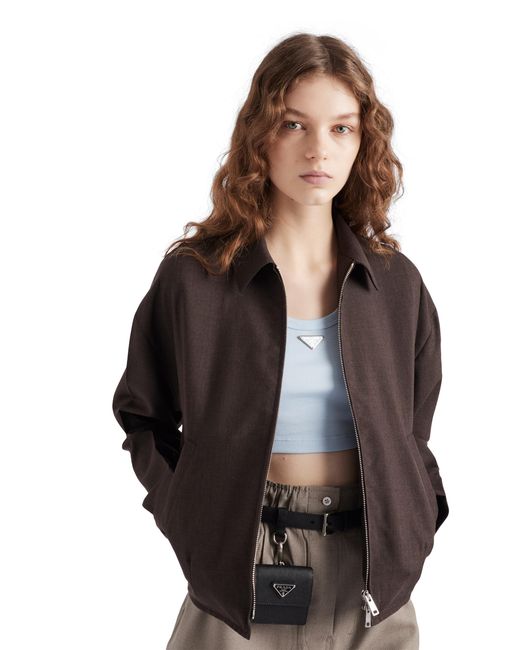 Top de canalé Prada de color Blue