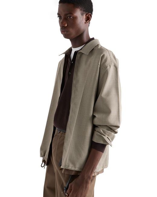 Prada Brown Wool Shirt for men