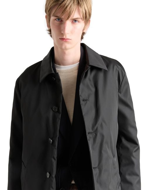 Prada Black Re-Nylon Coat for men