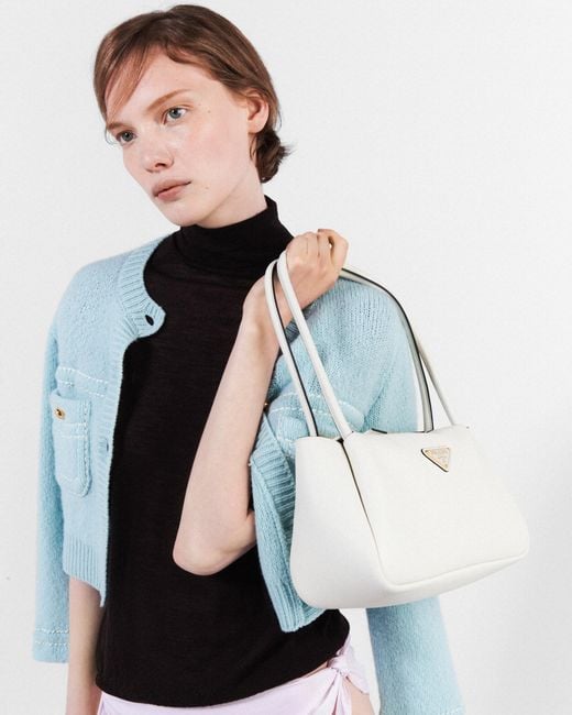 Prada White Medium Leather Handbag