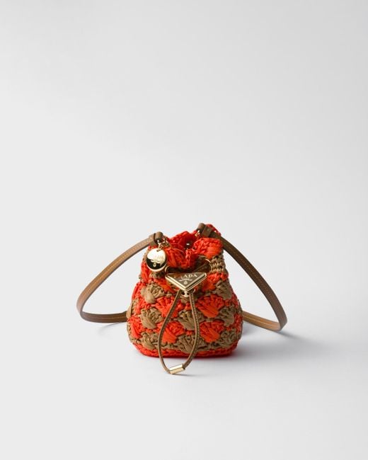 Mini Pouch di Prada in Red