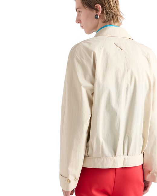 Prada White Cotton Jacket for men