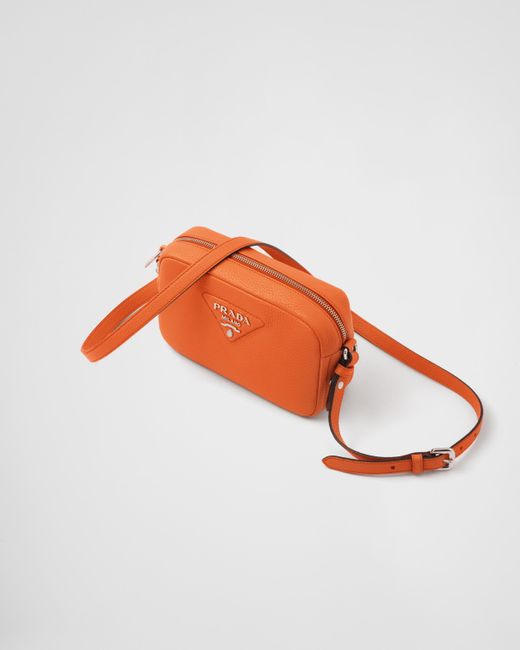 Prada Orange Small Leather Bag