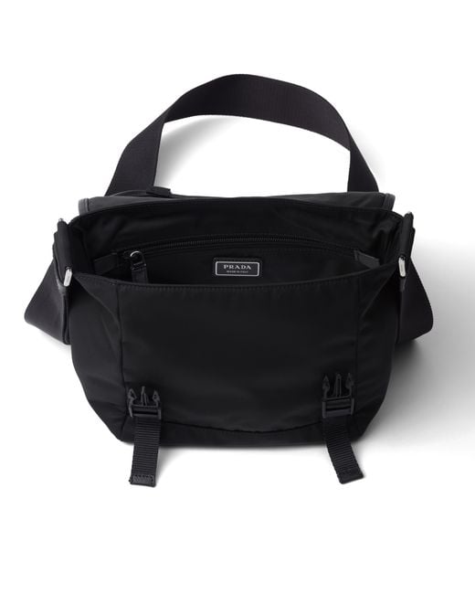 Prada Schultertasche Mit Logo-Patch in Black für Herren