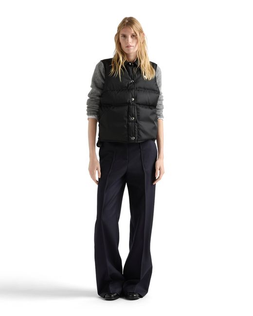 Prada Black Re-Nylon Down Vest