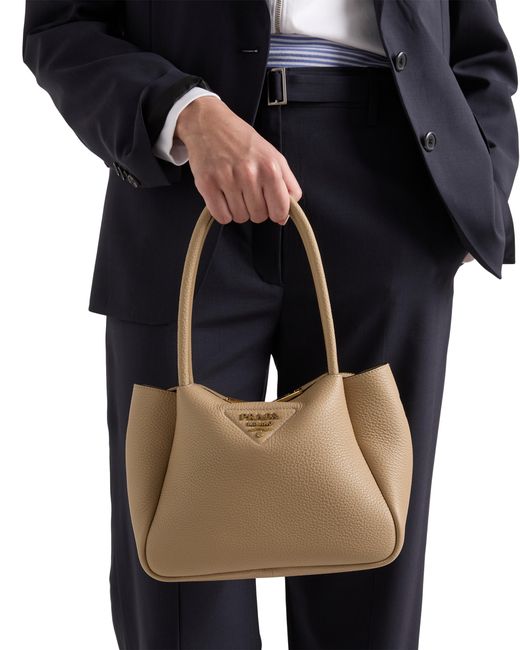 Borsa A Mano Liaison Small di Prada in Metallic