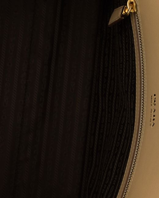 Prada Natural Large Leather Tote Bag