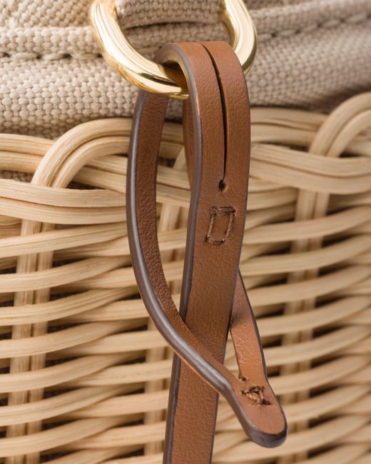 Borsa Shopping Small di Prada in Metallic